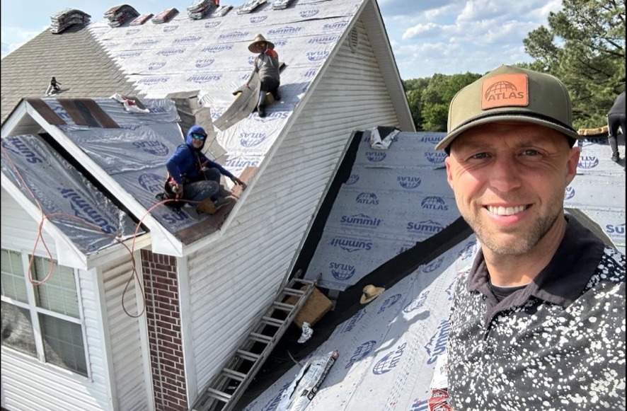 Daniel Allen and the AllenSmart Builders crew on a roofing job
