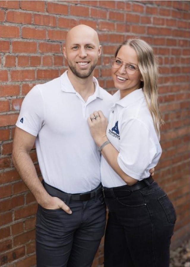 Daniel Allen, Owner of AllenSmart Builders, with his wife Audra
